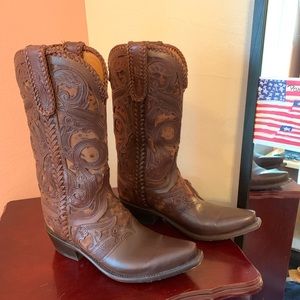 Luchese Sniptoe Cowboy Boots